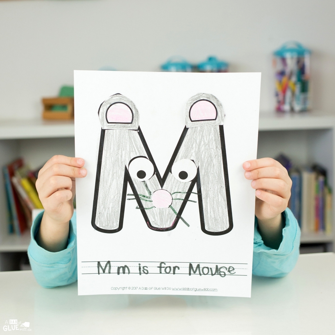 Printable Letter M Craft Template