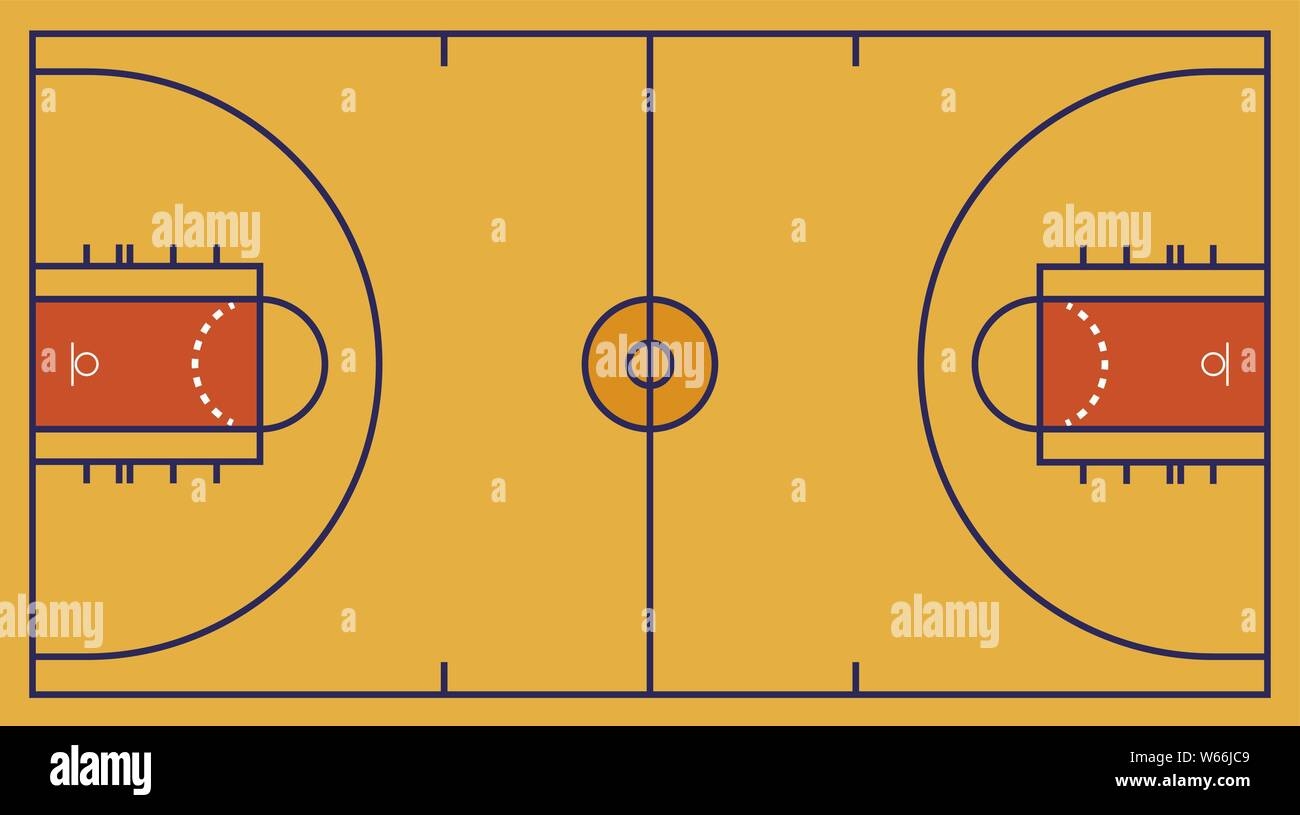 Basketball Court Diagram Hi res Stock Photography And Images Alamy