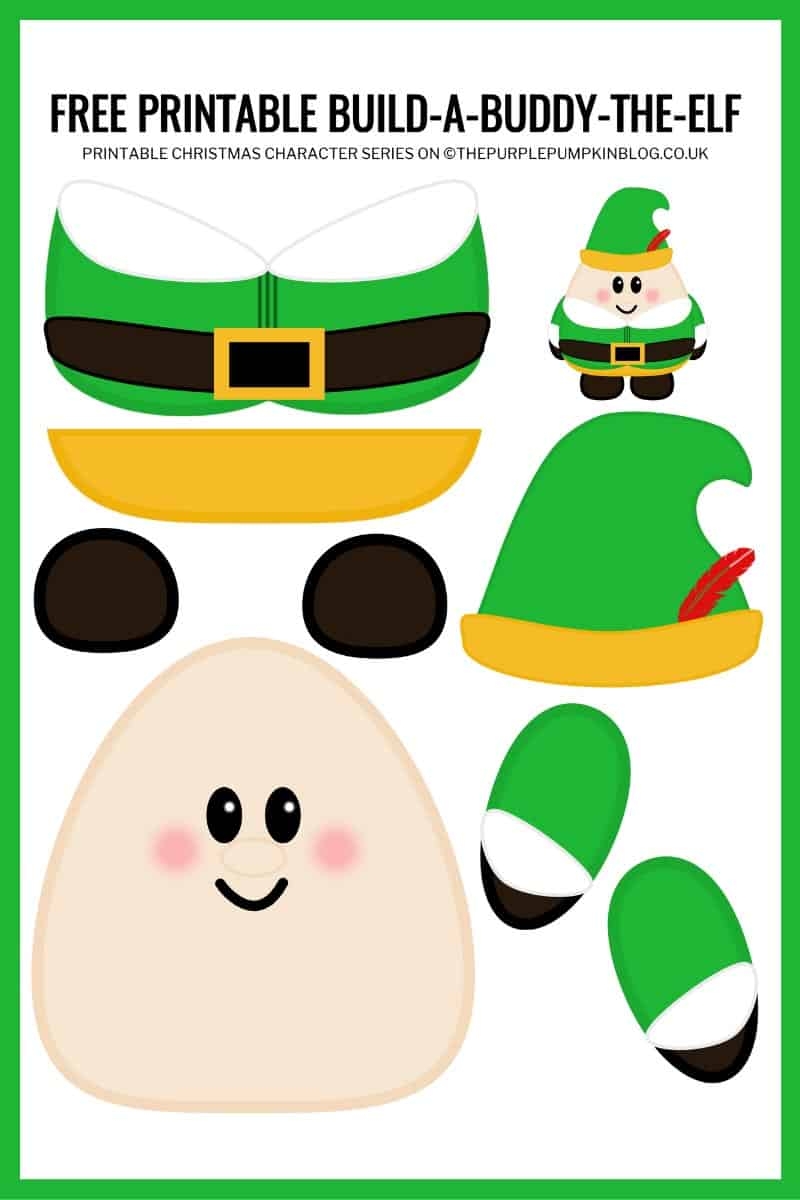 Build A Buddy The Elf Printable Free Printable Elf Paper Template