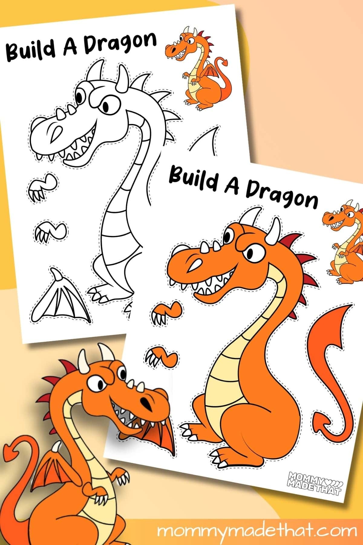 Free Printable Dragon Craft Template