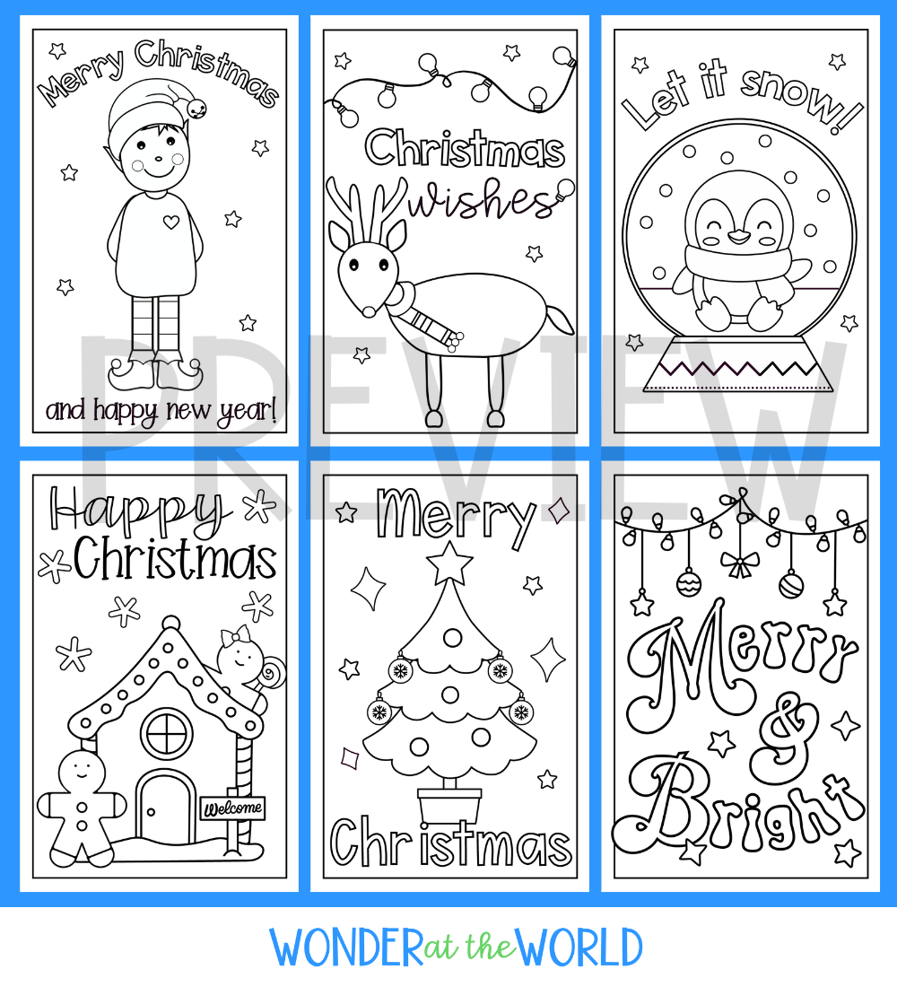 Printable Christmas Card Template Free
