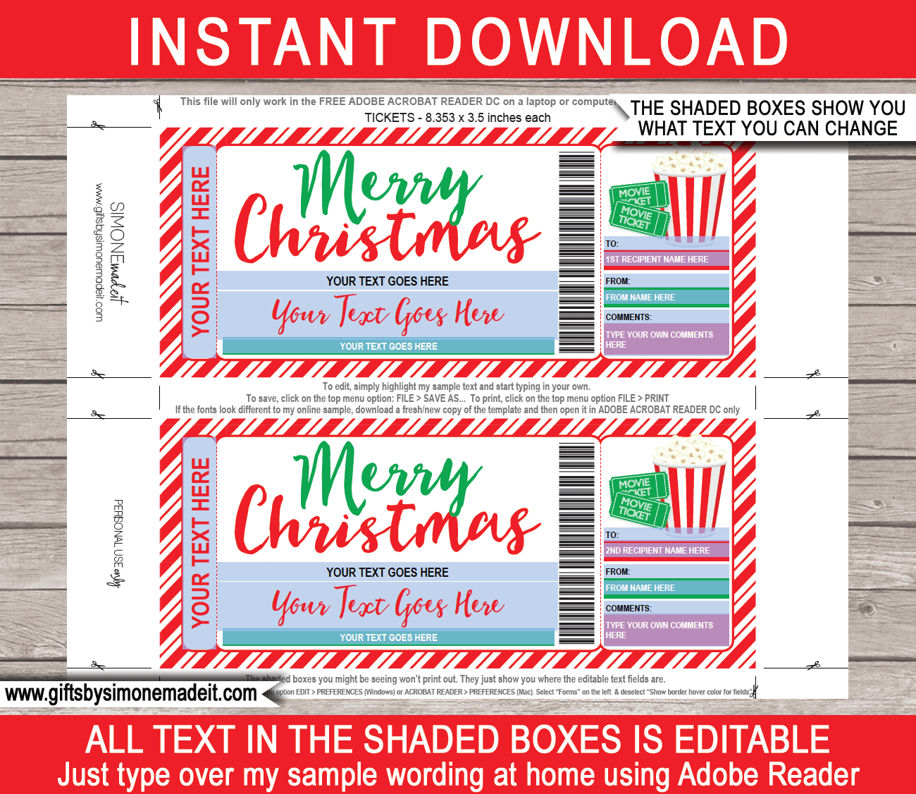 Free Movie Ticket Templates Printable Free Movie Ticket Templates Printable