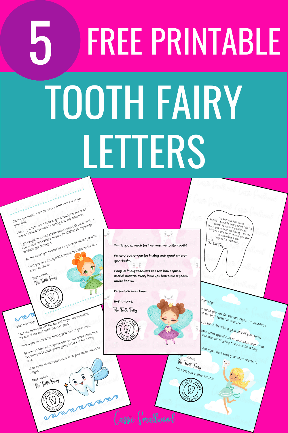 Printable Tooth Fairy Letter Template Printable Tooth Fairy Letter Template