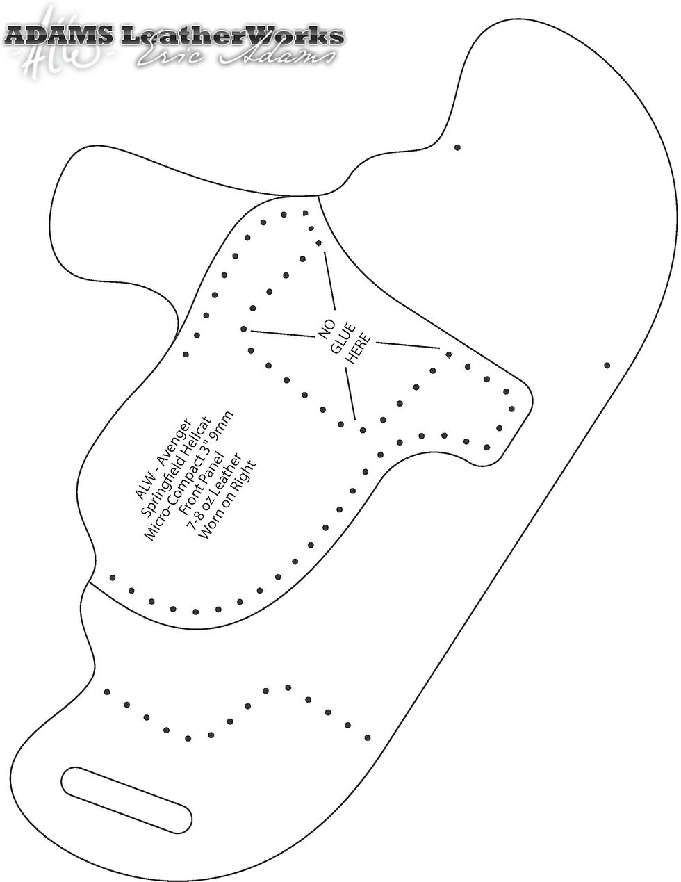 Printable Gun Holster Template