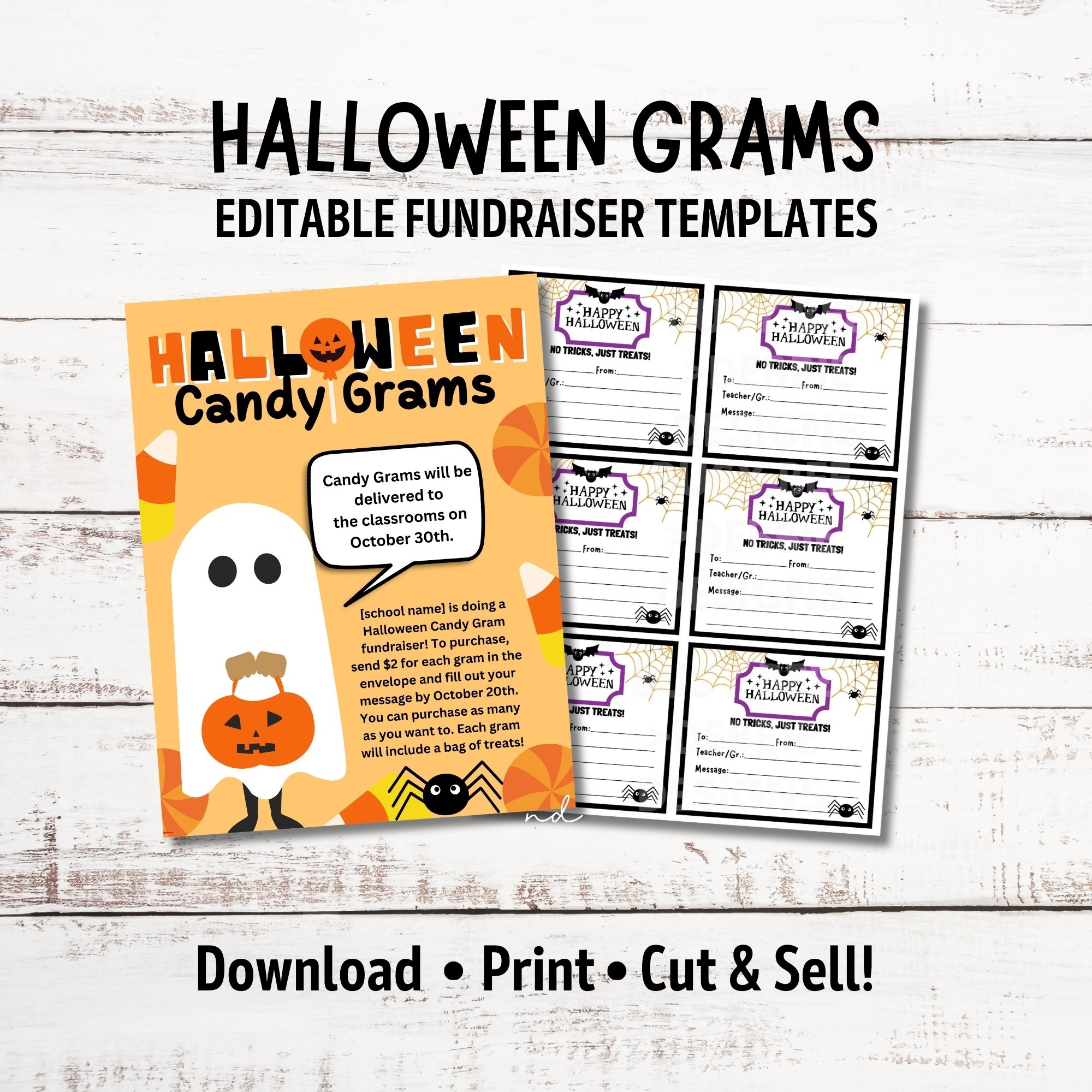 Printable Candy Gram Template