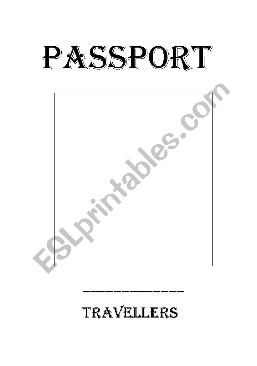 Printable Passport Template
