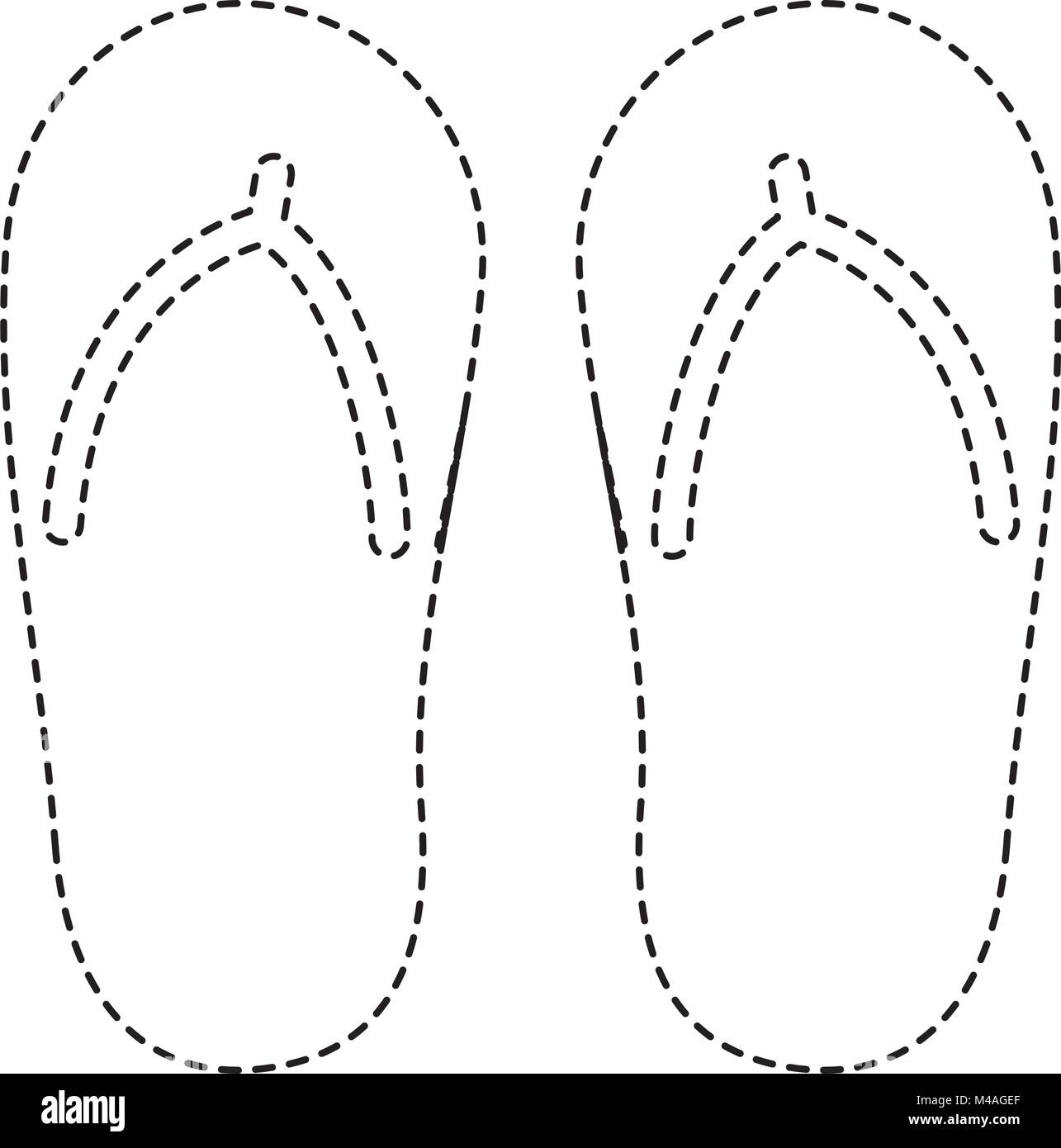 Flip flop Black And White Stock Photos Images Alamy