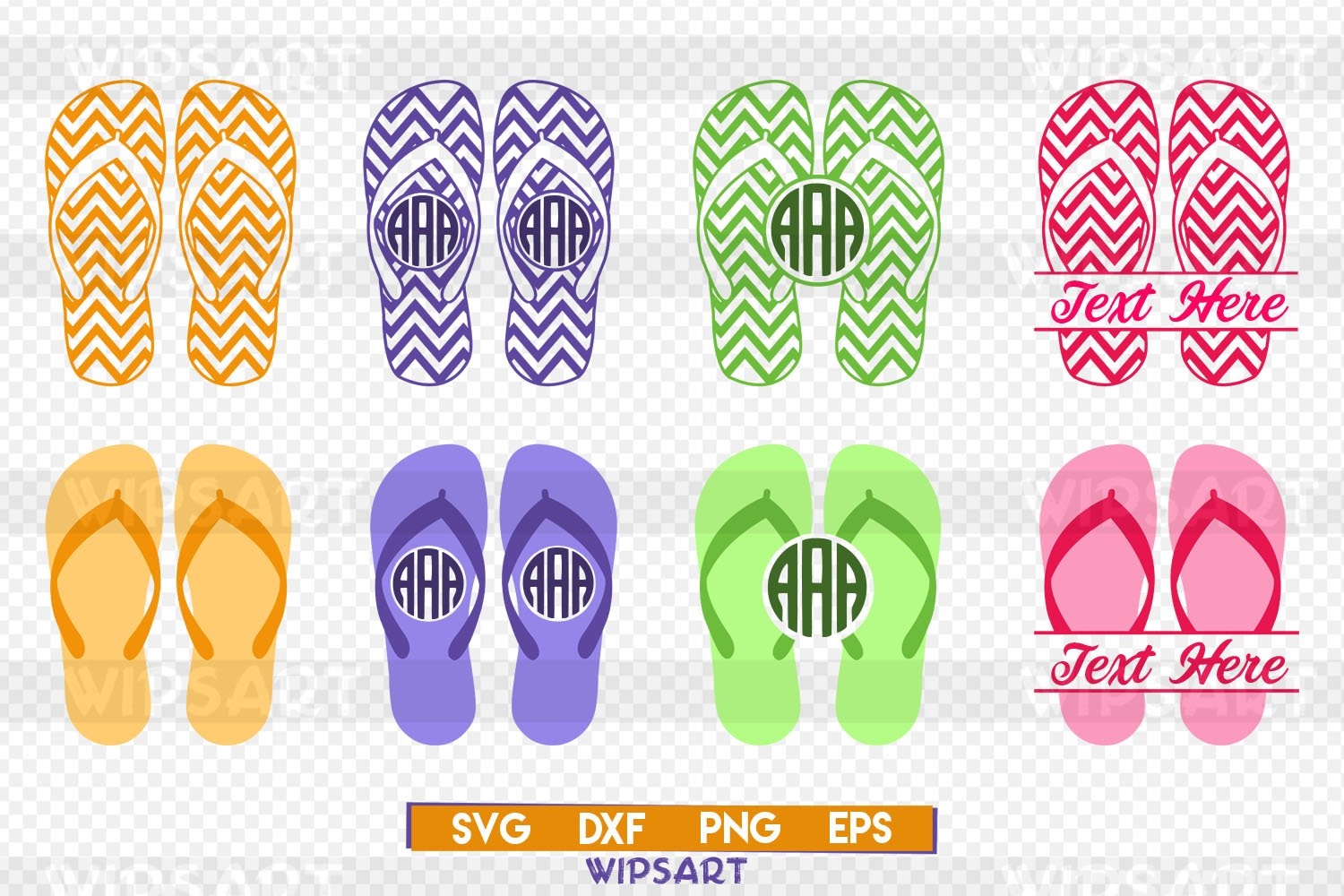 Flip Flop Svg Flip Flop Monogram Svg Flip Flop 76699 