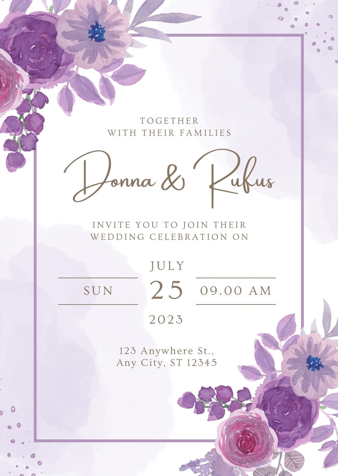 Free Custom Printable Wedding Announcement Templates Canva Free Custom Printable Wedding Announcement Templates Canva