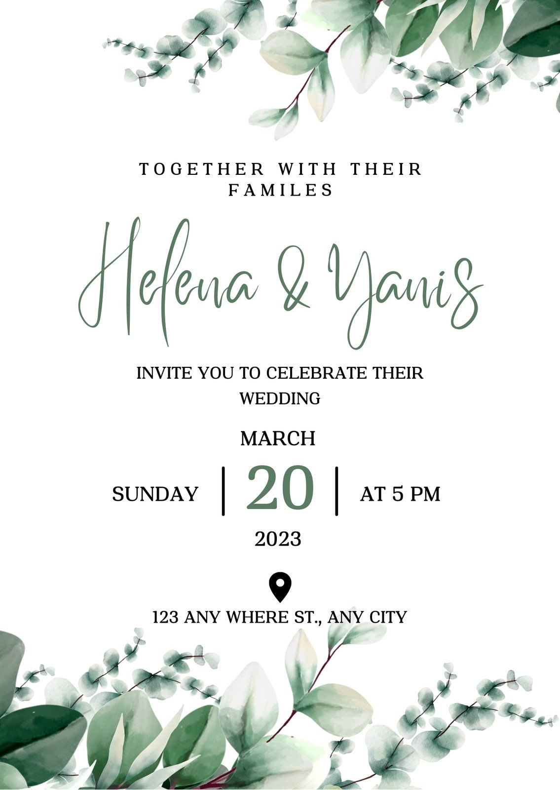 Free Custom Printable Wedding Announcement Templates Canva Free Custom Printable Wedding Announcement Templates Canva