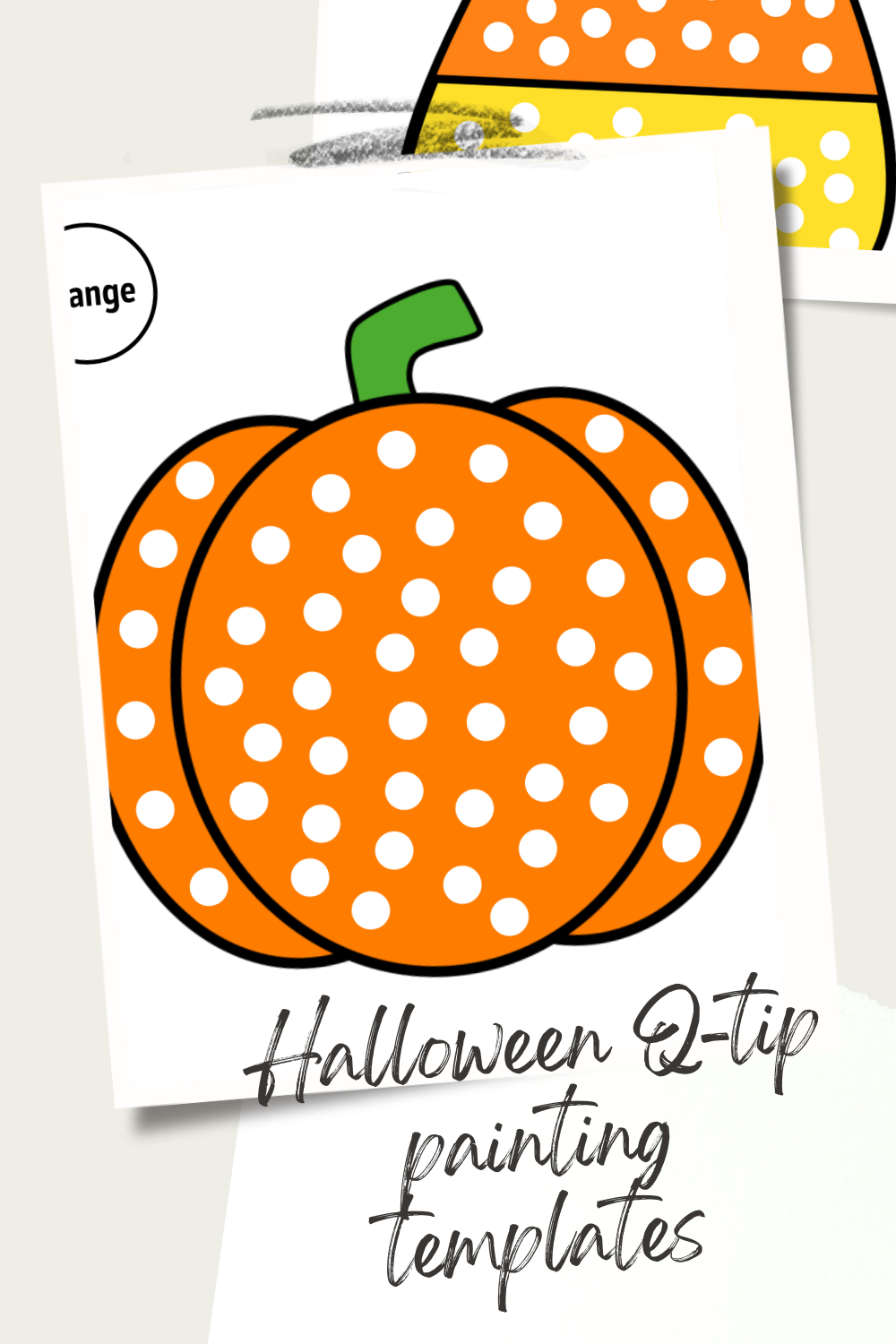 Free Halloween Q Tip Painting Templates The gingerbread house co uk