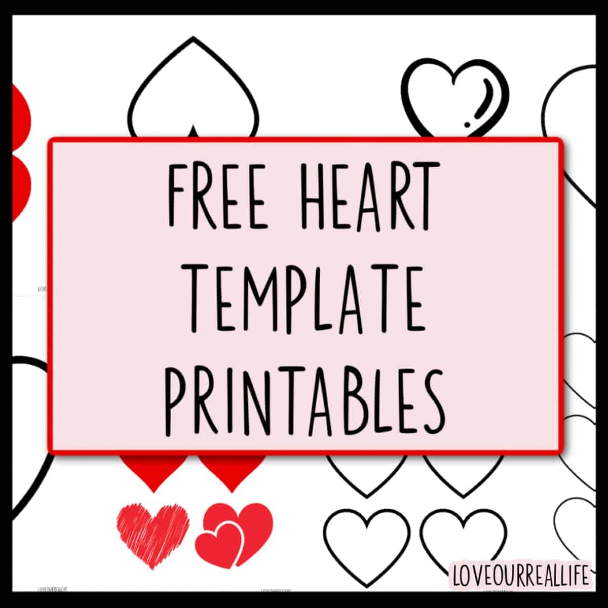 Big Heart Template Printable Free
