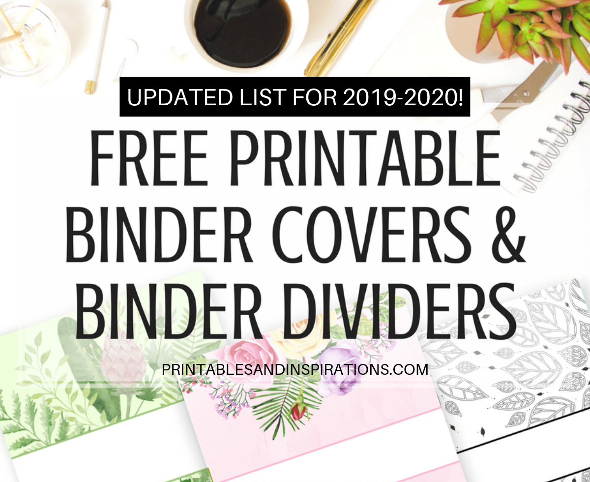 Free Printable Binder Cover Template