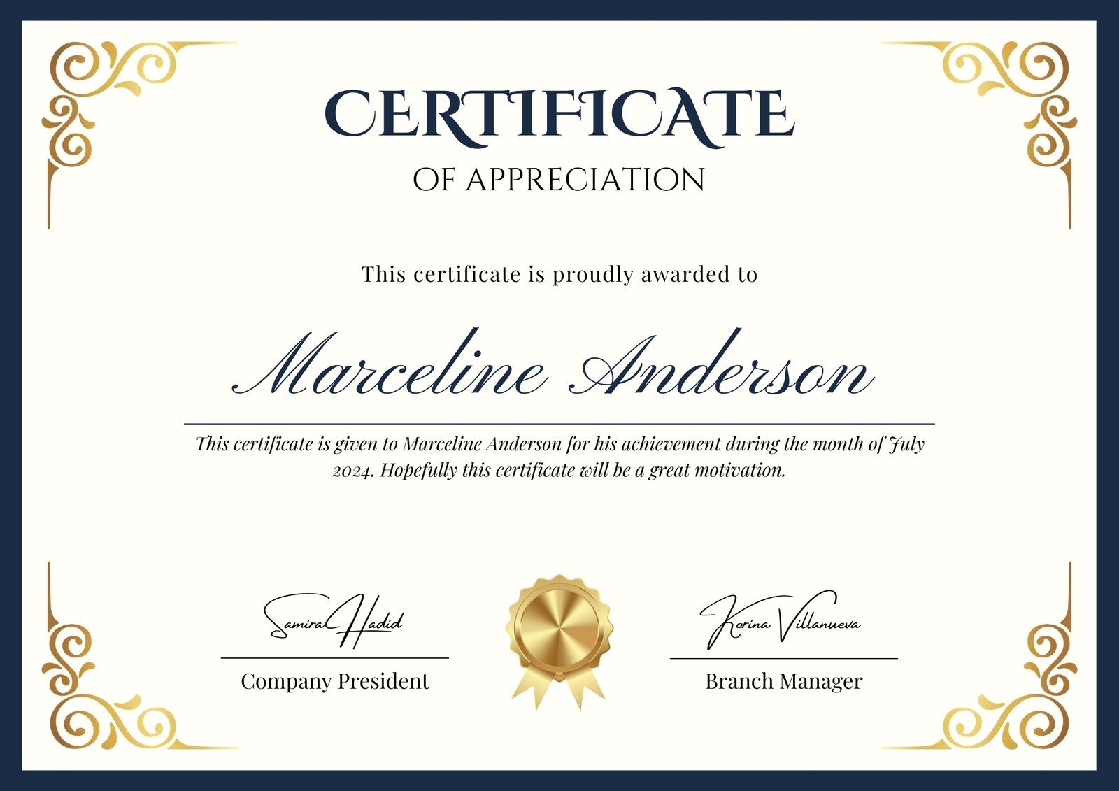 Printable Certificate Templates