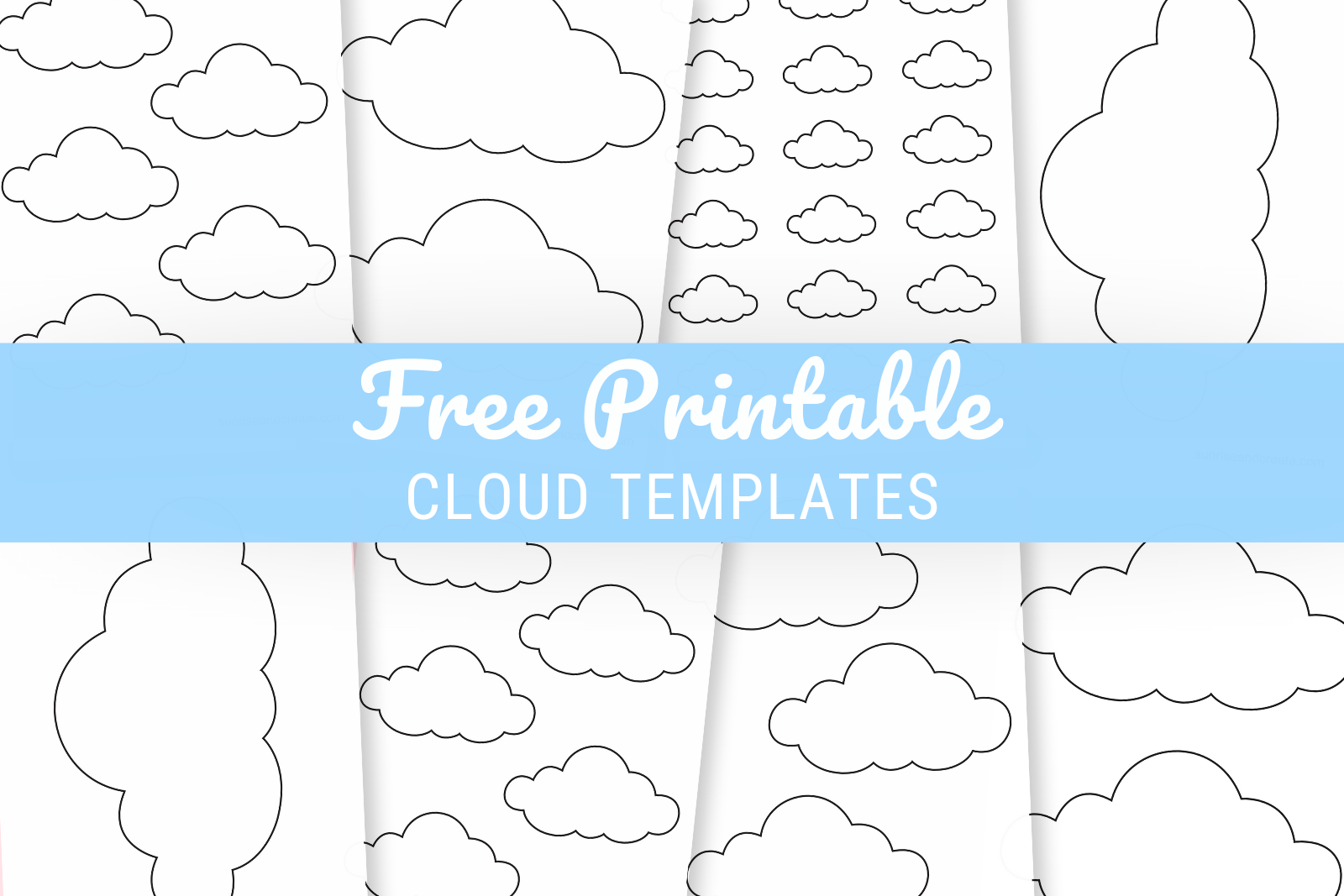 Cloud Printable Template