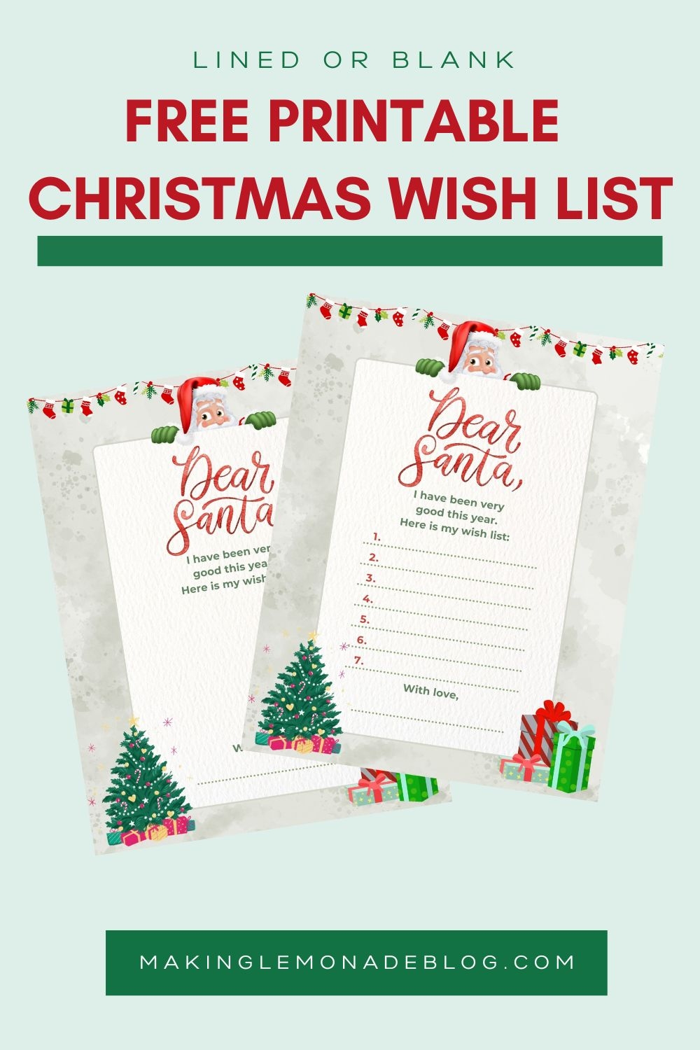 Free Printable Christmas Wish List Template Free Printable Christmas Wish List Template
