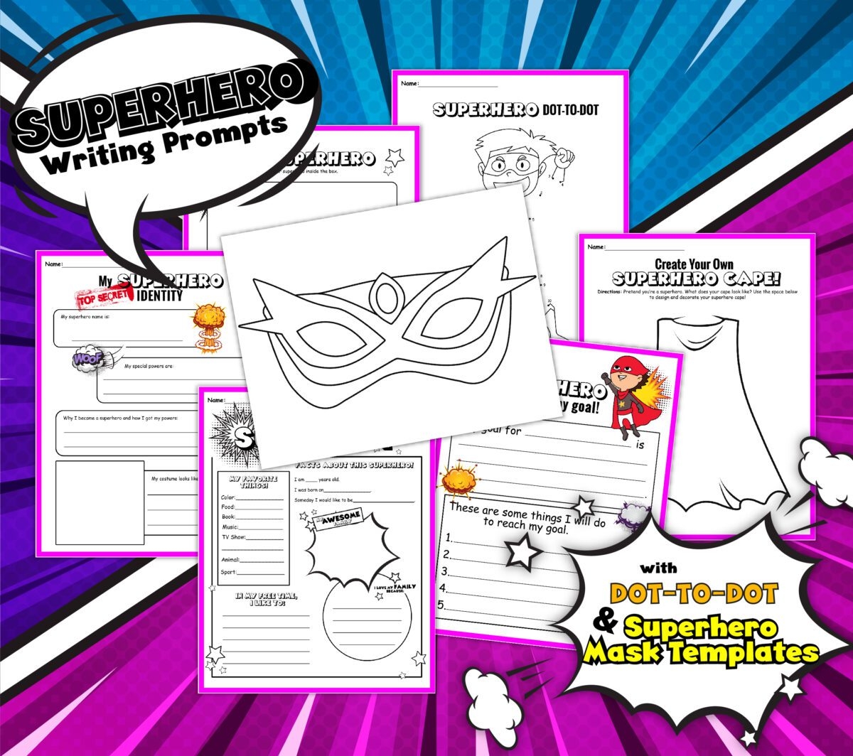 FREE Printable Superhero Worksheets Activity Sheets Frugal Mom Eh 