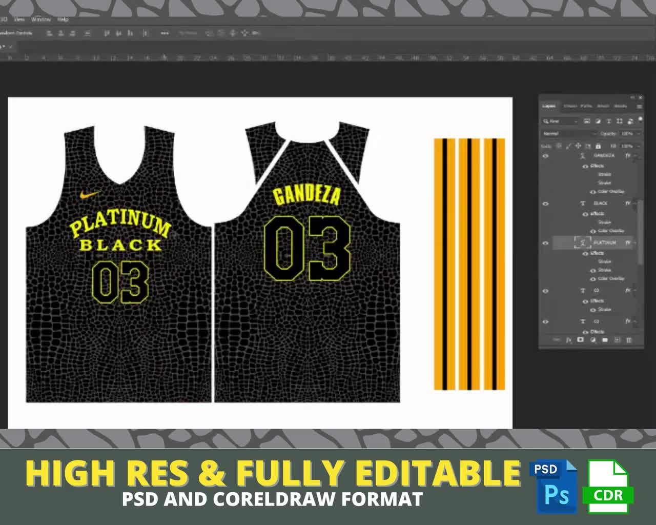 Full Sublimation Editable Basketball Jersey Template Coreldraw And Photoshop Format Easy Customize FREE Pattern PSD Jersey Mockup Etsy