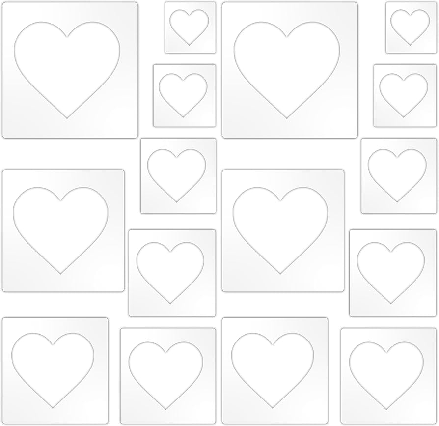 Printable Heart Templates Different Sizes
