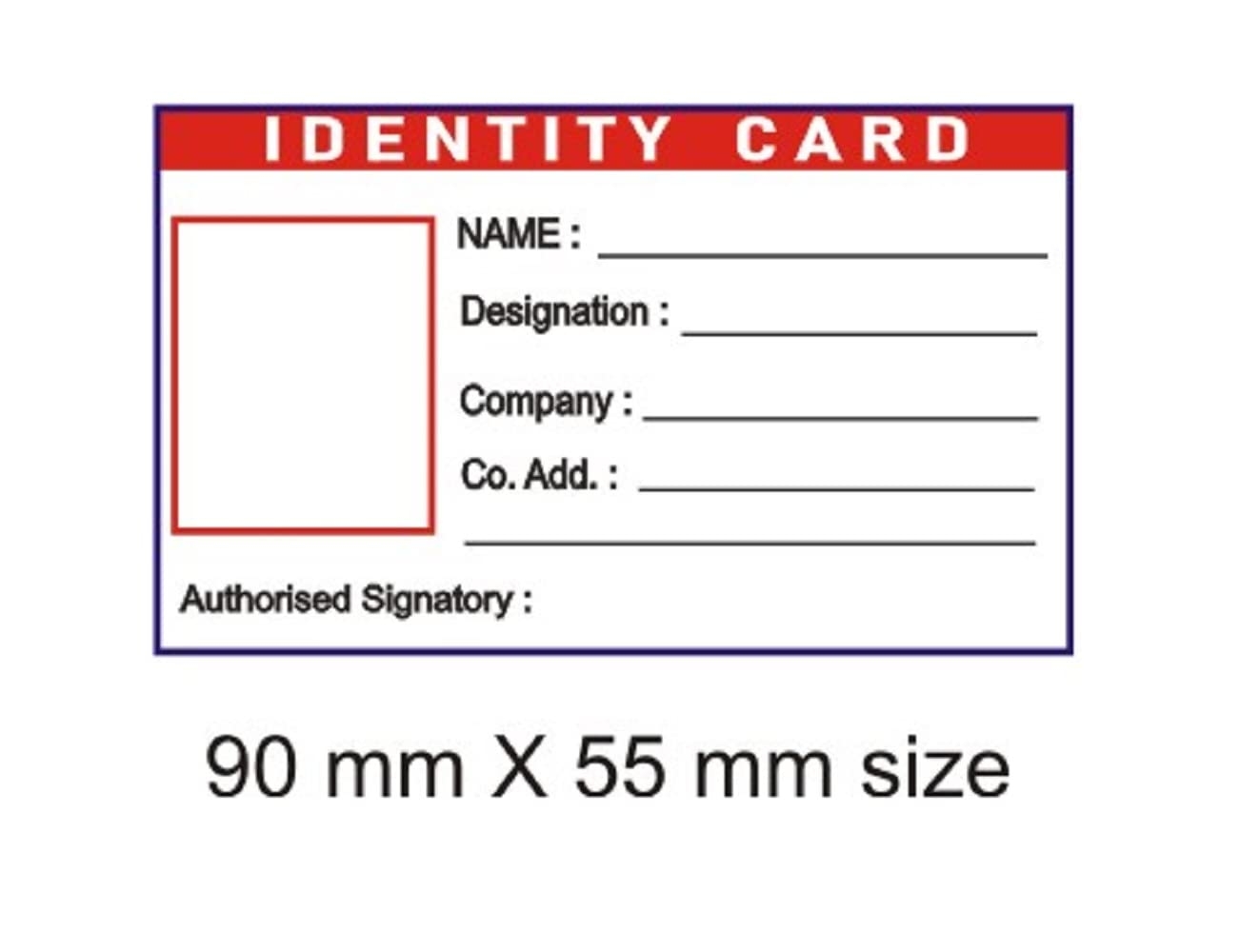 NOZOMI Ready Temporary I D Cards For Use As Temporary Identity Cards Contract Labour ID Cards Events Visitors Pass Etc 500 Amazon in Office Products