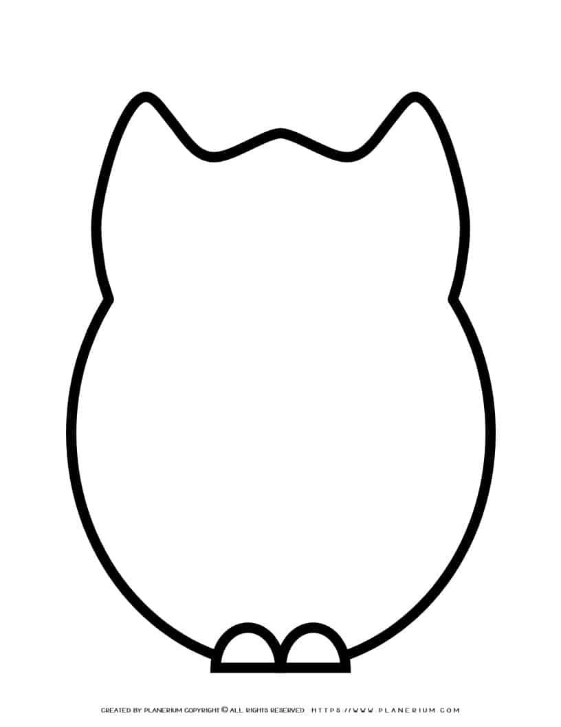 Owl Template Planerium Owl Template Planerium