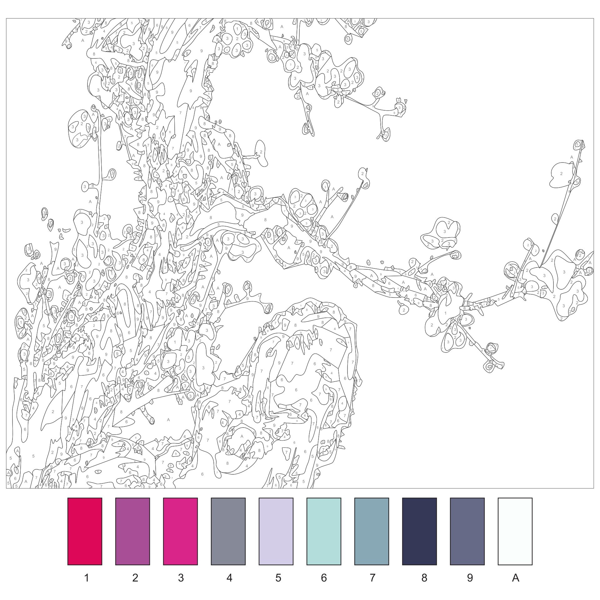 Paint By Number Templates 20 Free PDF Printables Printablee