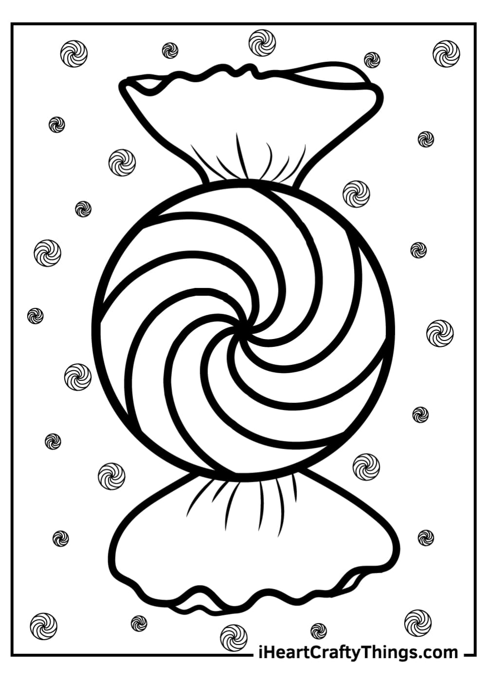 Peppermint candy coloring Coloring Page Download Print Or Color Online For Free