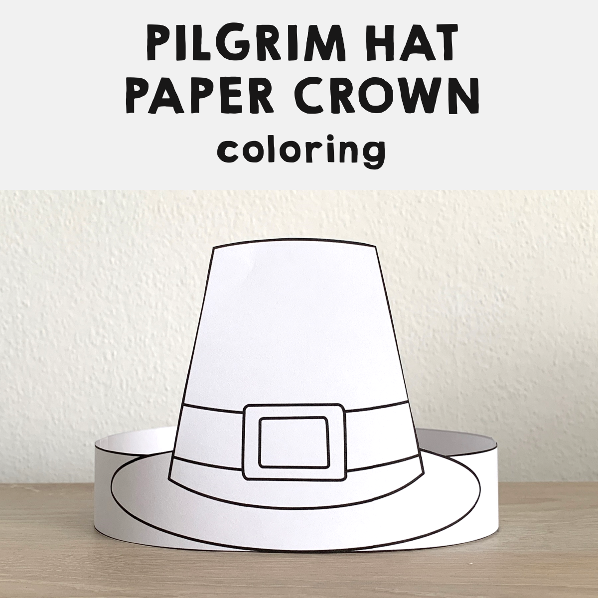 Free Printable Pilgrim Hat Template