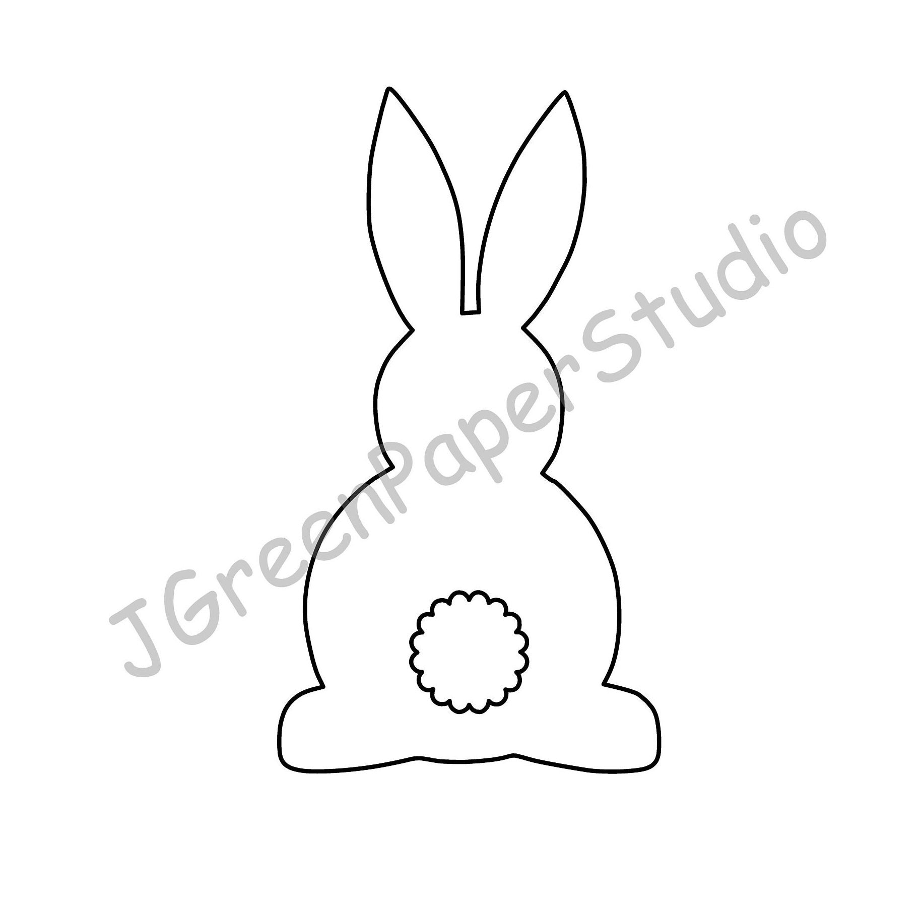 Easter Bunny Template Printable