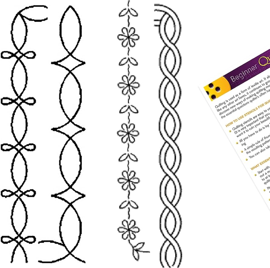 Quilting Creations Machine And Hand Quilting Stencils 2 Quilting Templates For Border Patterns Plastic Border Stencil Set With Instructions Amazon de Home Kitchen Quilting Creations Machine And Hand Quilting Stencils 2 Quilting Templates For Border Patterns Plastic Border Stencil Set With Instructions Amazon de Home Kitchen