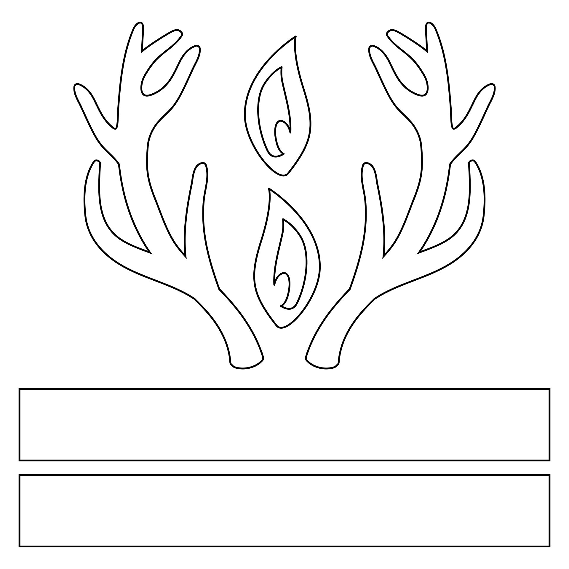 Free Printable Reindeer Antlers Template Free Printable Reindeer Antlers Template