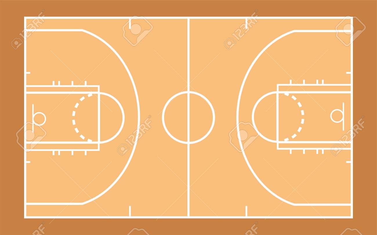 Vector Of Basketball Court Template Royalty Free SVG Cliparts Vectors And Stock Illustration Image 104429371 