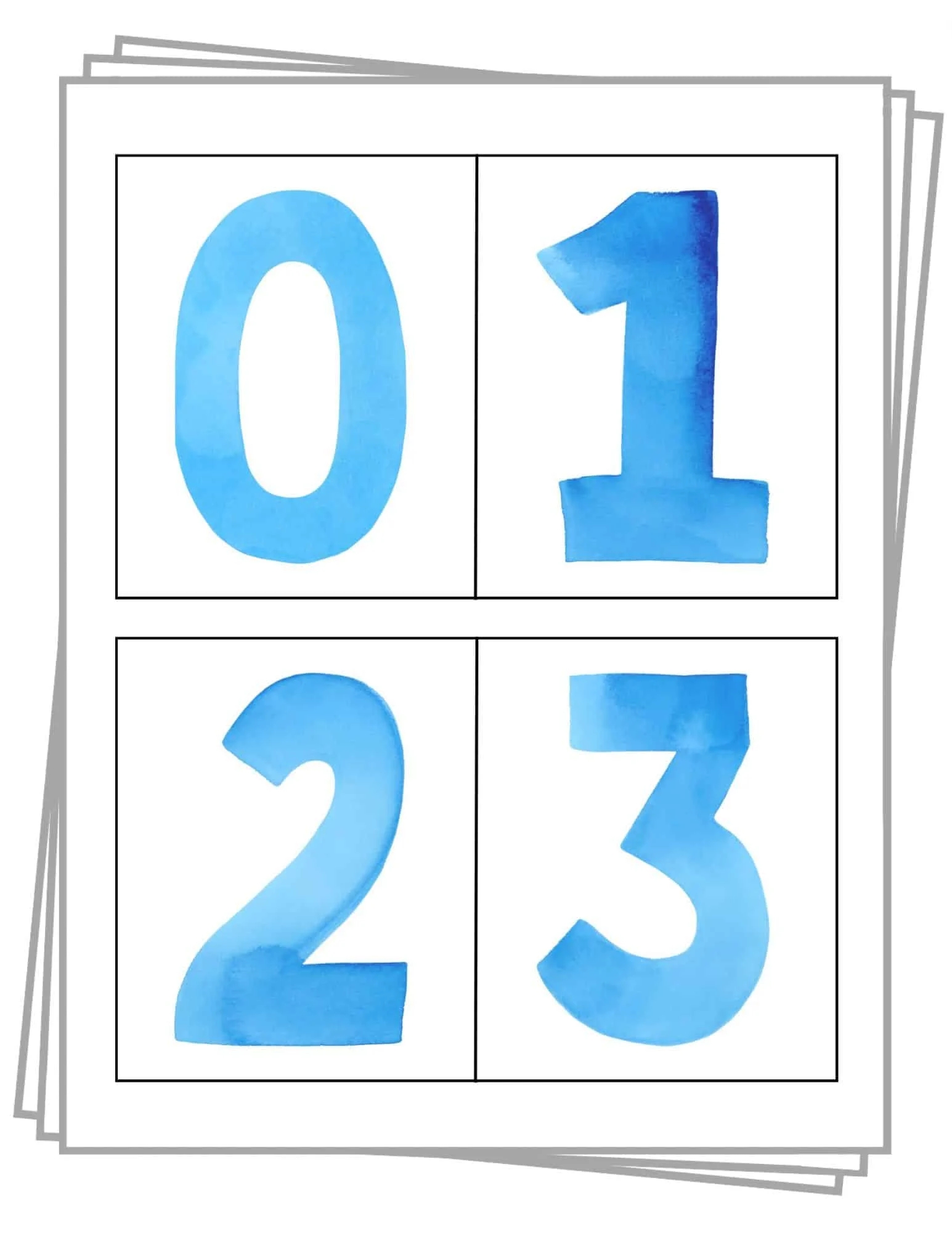 Printable Number One Template