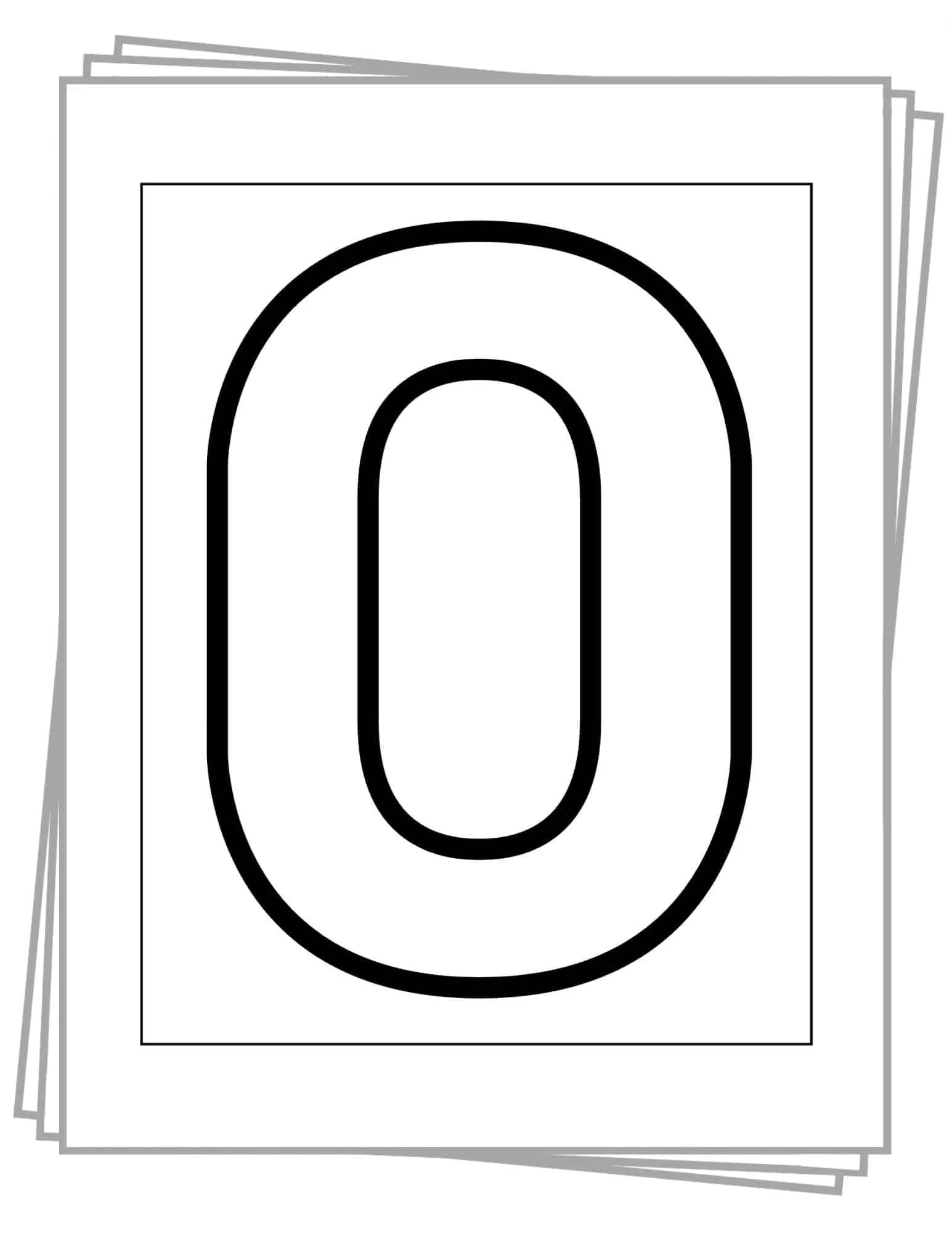 Number One Template Printable
