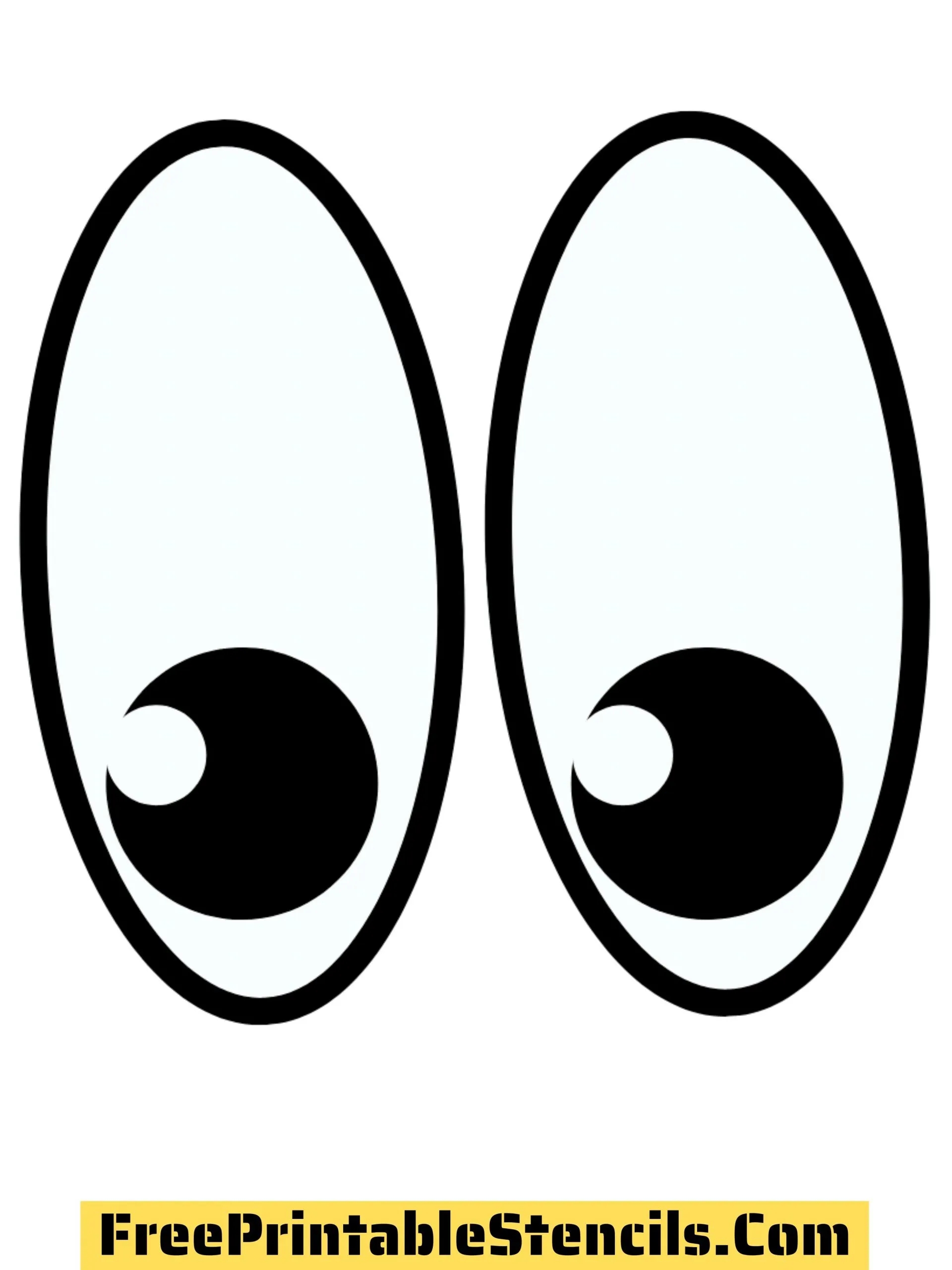 1 Free Printable Eyes Template Stencils