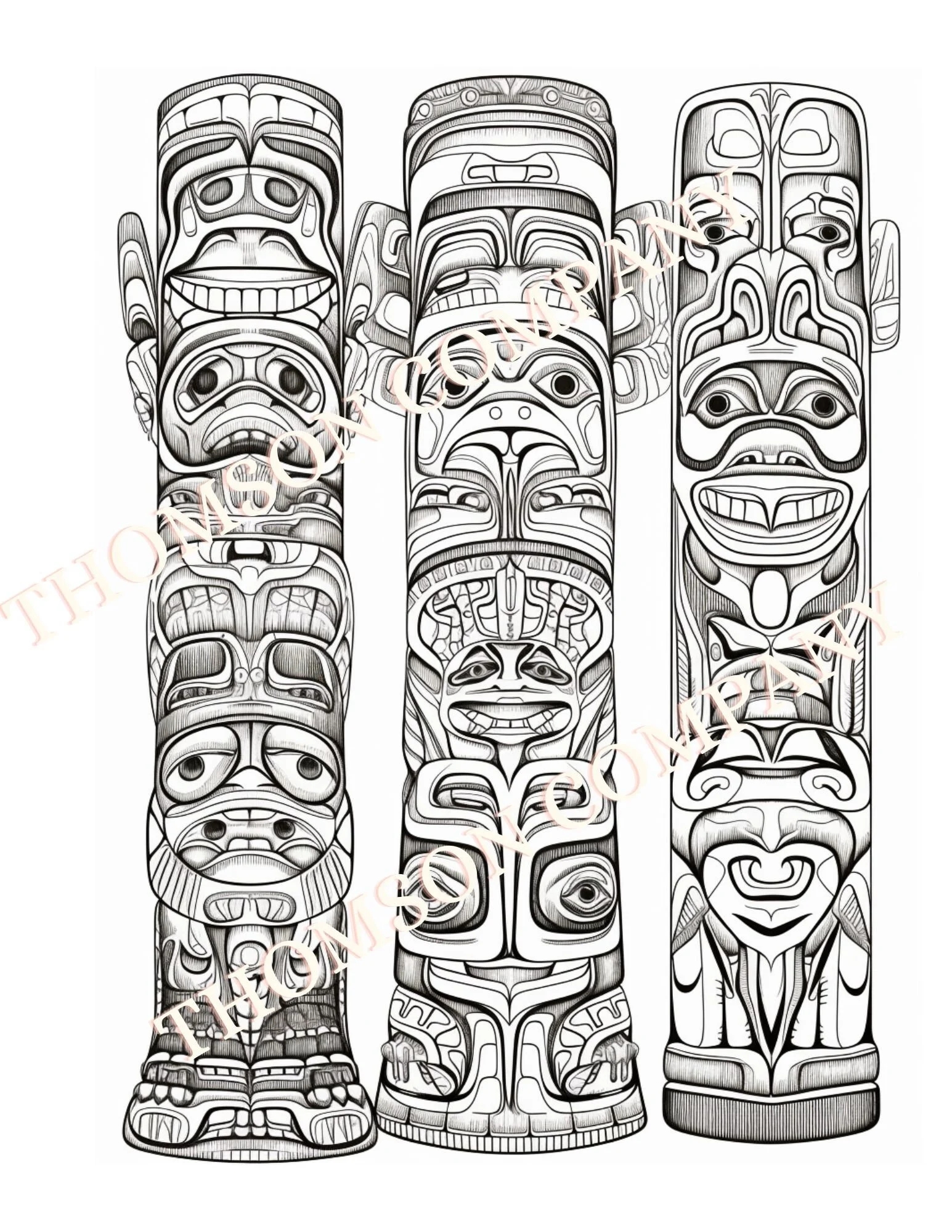 10 Intricate Native American Totem Pole Coloring Pages To De stress And Unwind Printable PDF Coloring Book Page AI Generated Image Etsy 10 Intricate Native American Totem Pole Coloring Pages To De stress And Unwind Printable PDF Coloring Book Page AI Generated Image Etsy