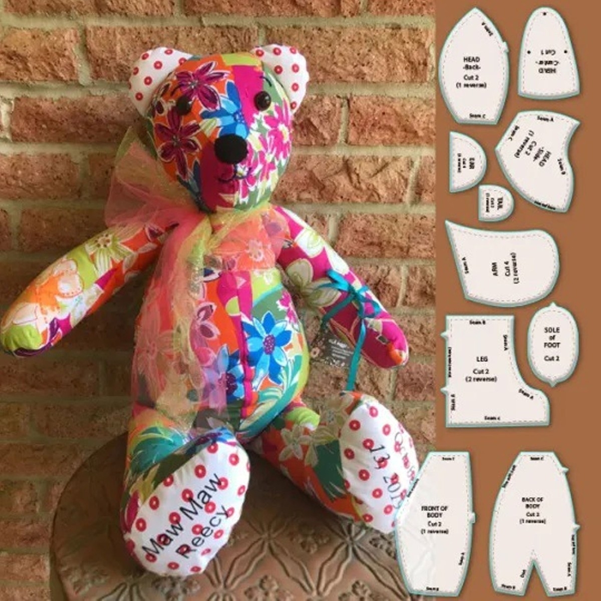 10 PCS Memory Bear Template Ruler Set Memory Bear Sewing Patterns Template With EBay