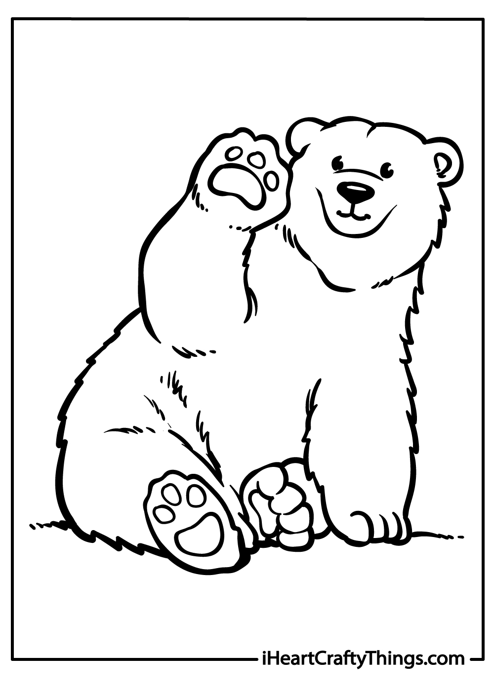 Free Printable Polar Bear Template