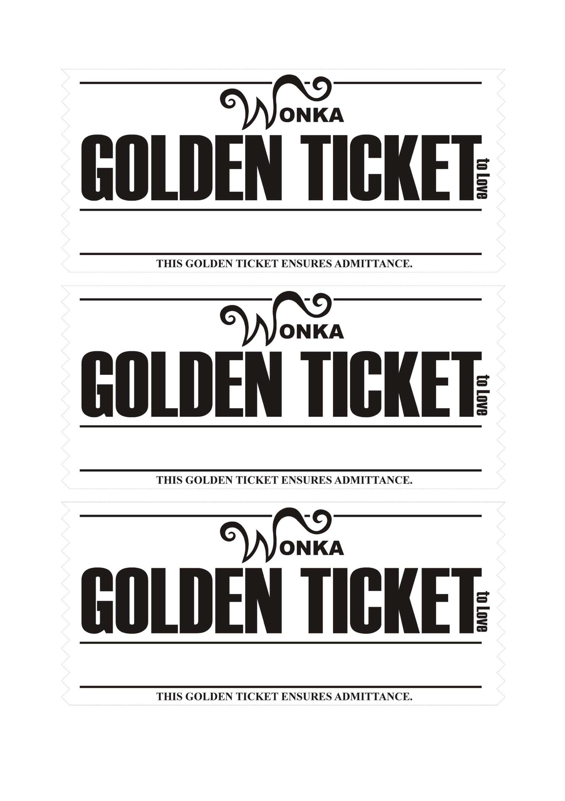 13 Editable Golden Ticket Templates Free Downloads 13 Editable Golden Ticket Templates Free Downloads