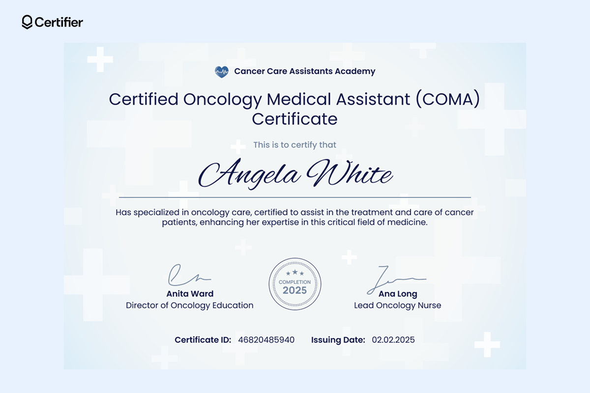 15 Free Printable Medical Assistant Certificate Templates