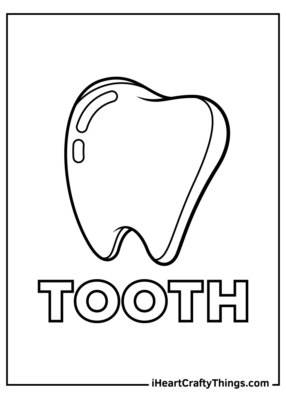 15 Tooth Coloring Pages 100 Free Printables 