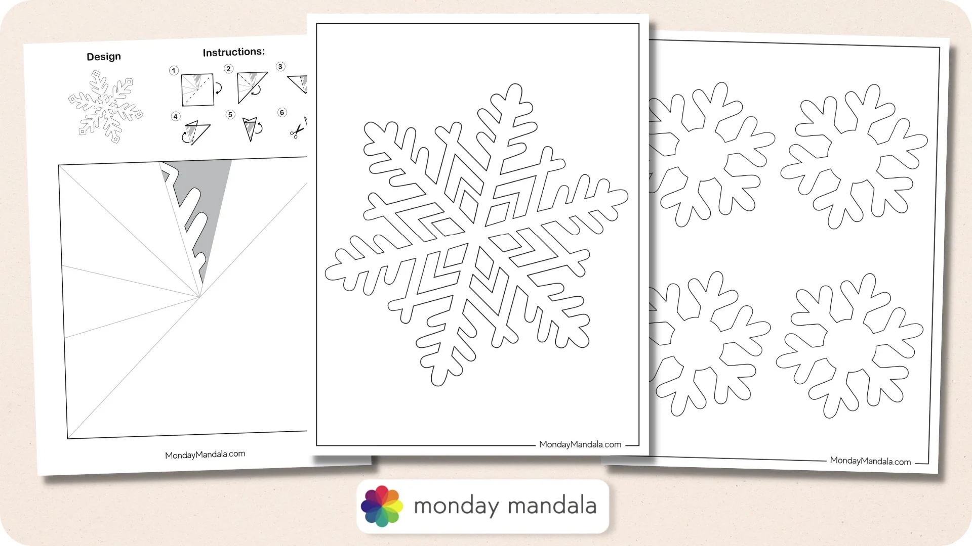 150 Paper Snowflake Templates Free PDF Printables 