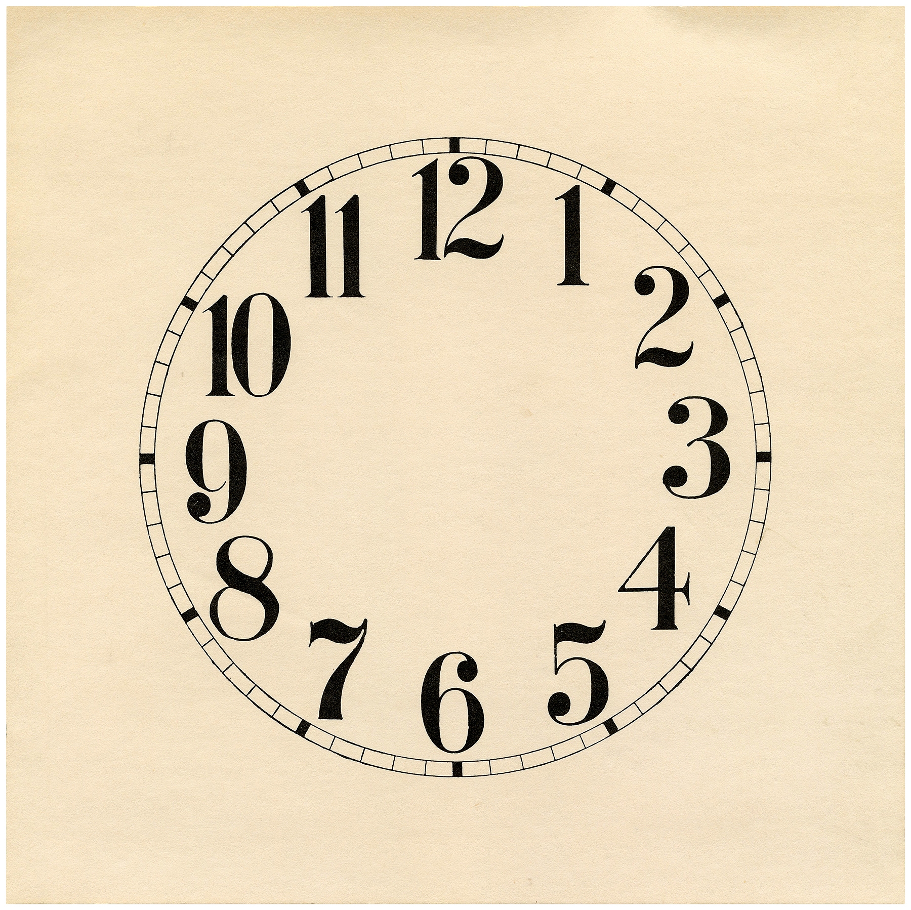 16 Clock Face Images Print Your Own The Graphics Fairy
