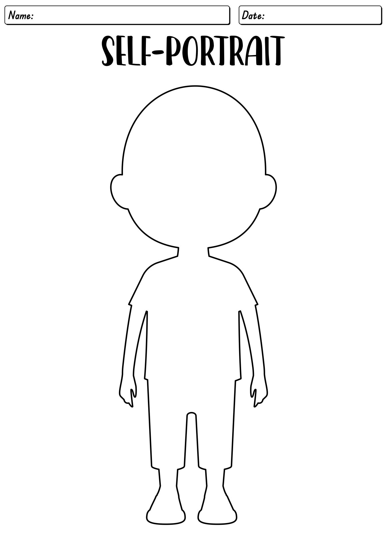 17 Self Portrait Kindergarten Worksheet Free PDF At Worksheeto