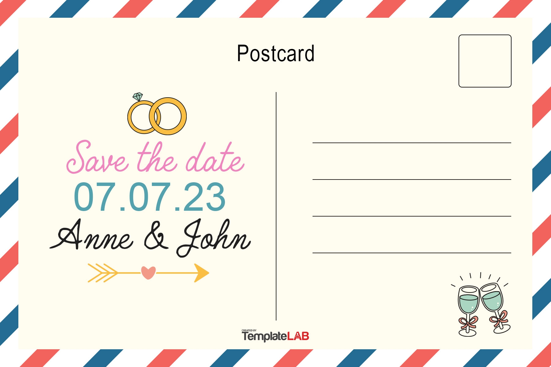 Free Printable Postcard Template