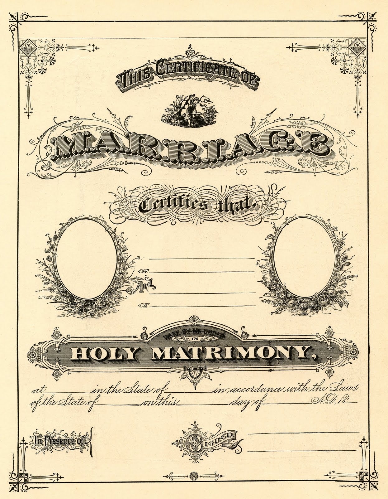 2 Family History Certificates The Graphics Fairy