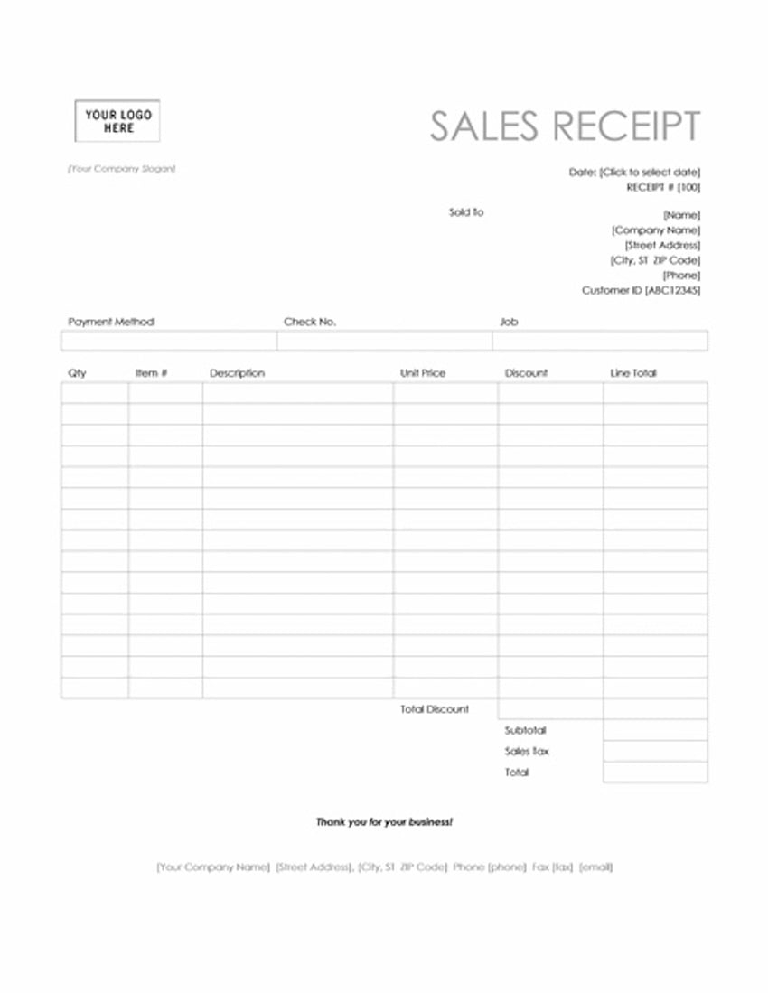 20 Best Free Microsoft Word Receipt Templates To Download For 2025 Envato Tuts 