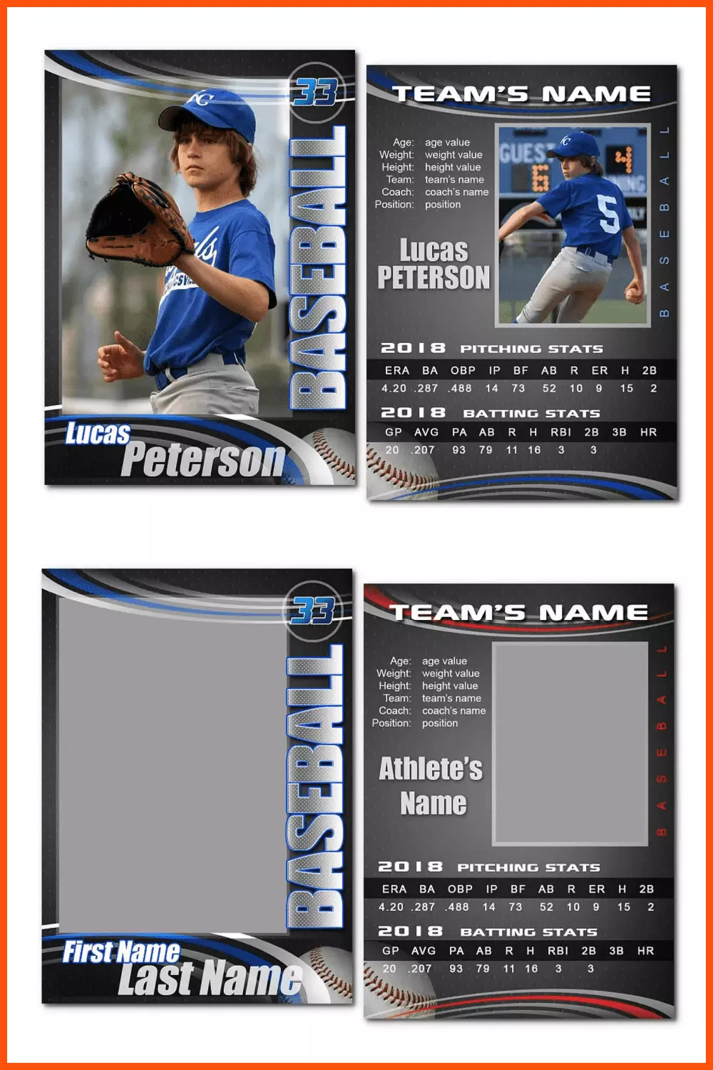 Trading Card Template Printable