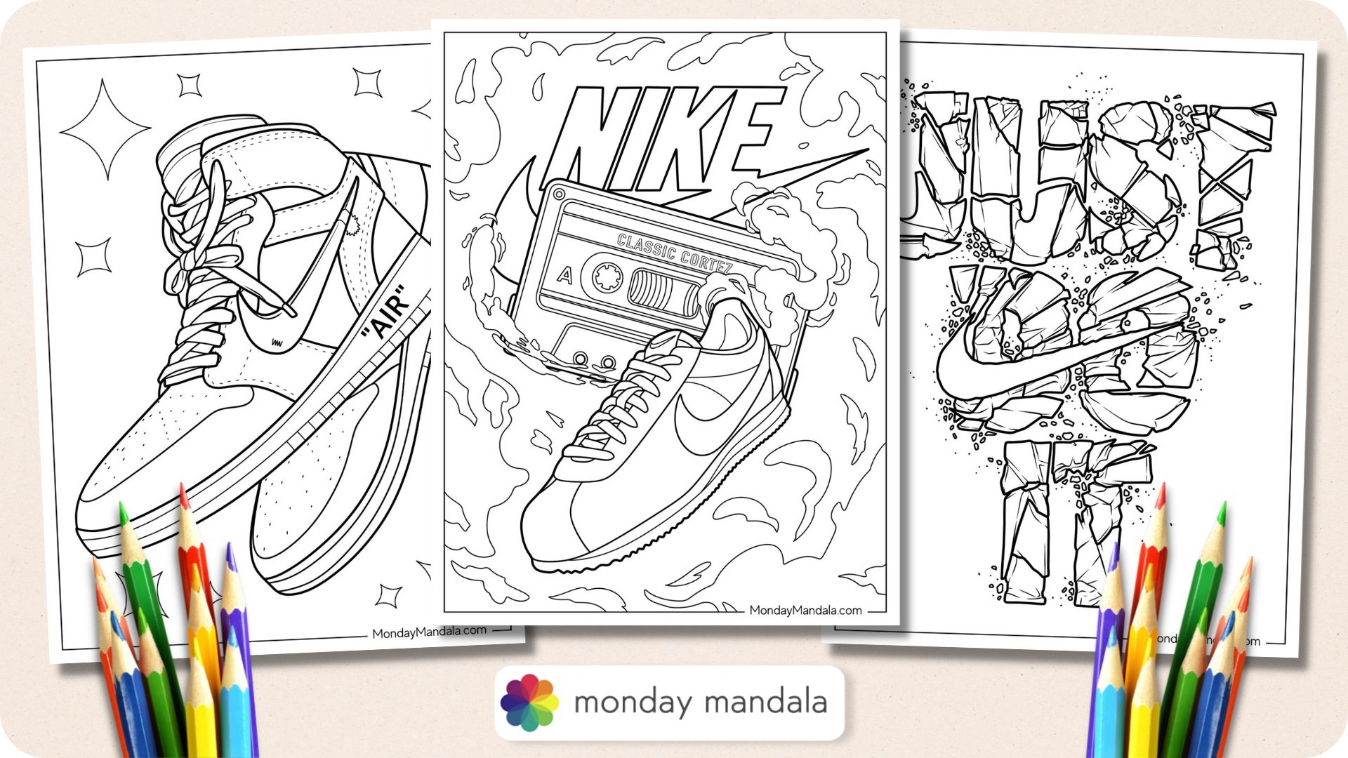 Printable Jordan Shoes Template