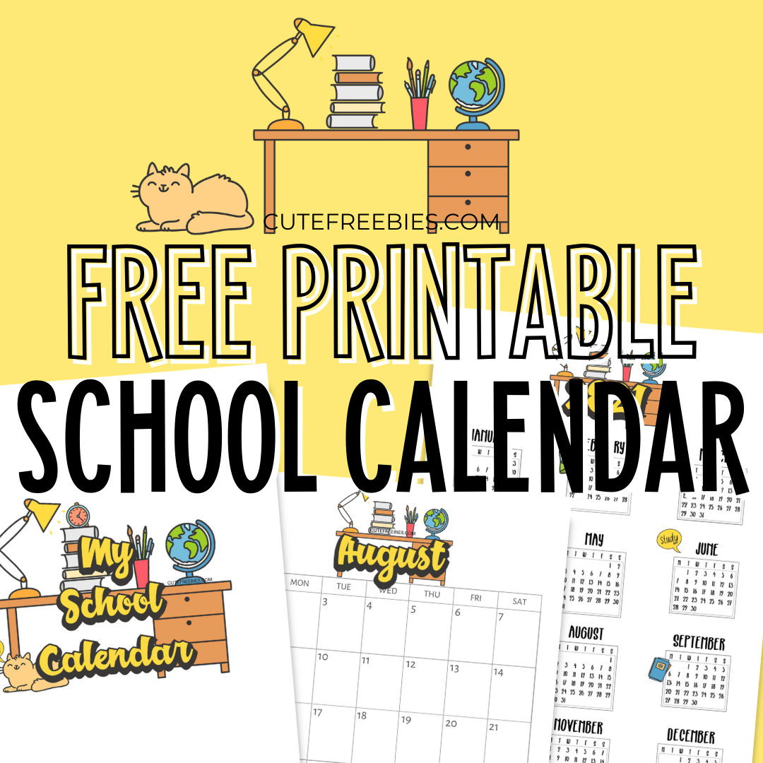 Free Printable 2025 And 2026 School Calendar Template